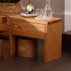 Nachttisch aus Kiefer Massivholz in Eiche - Kalastania