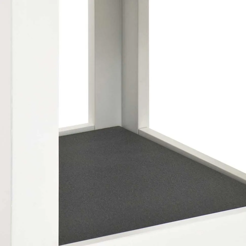 Nachttisch Kommode Mercadeo in Weiß Grau