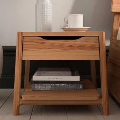 Nachttisch mit Schublade und Ablage - Lana