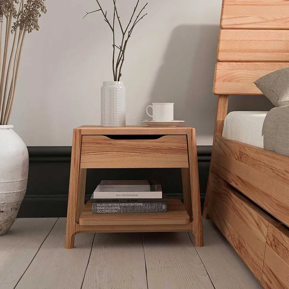 Nachttisch mit Schublade und Ablage - Lana