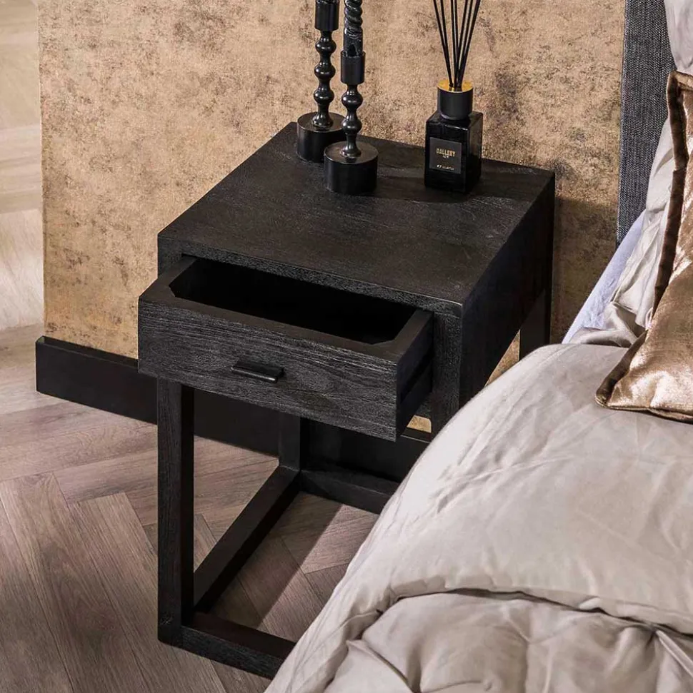 Nachttisch mit Schublade aus Akazie Massivholz - Riccardo