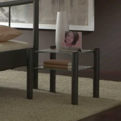 Nachttisch Virginia in Dunkelgrau