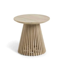 Naturbelassener Designtisch aus Teakholz - Trainy