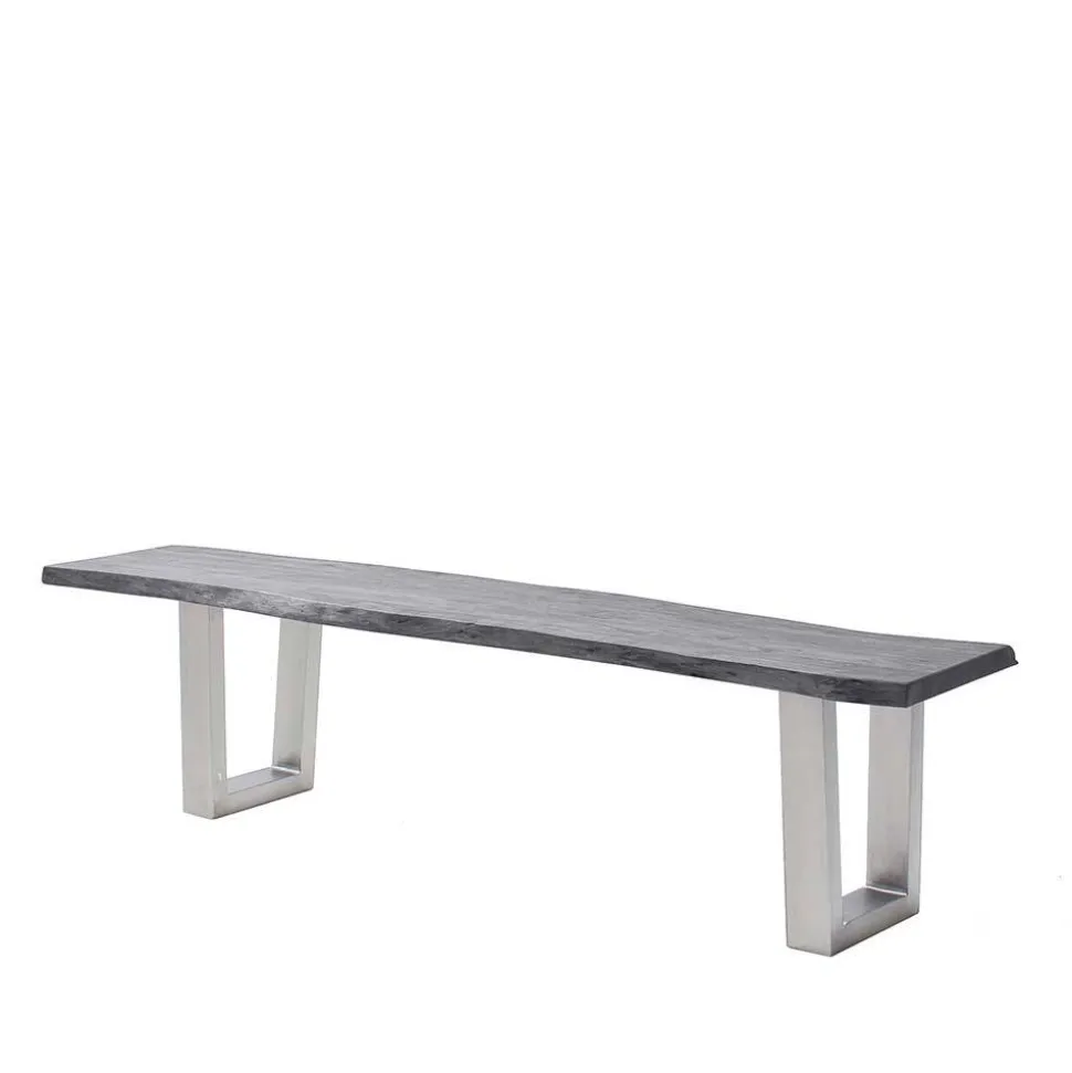 Naturkantenbank in Akazie Grau - Cortessa