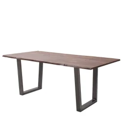 Naturkantentisch in Walnuss Braun Akazie - Genzema