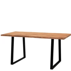 Naturkanten-Tisch mit Trapezbeinen - Captain