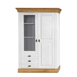 Niedrige Vitrine Sibiuta im Landhaus Look