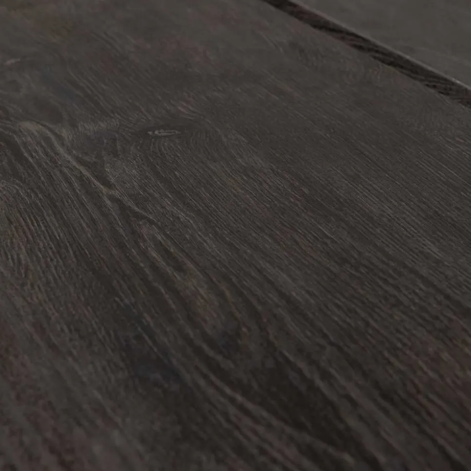 Niedriger Couchtisch in Dunkelbraun Holzoptik - Rosiblo