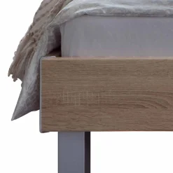 Niedriges Bett Hamburg in Eiche Sonoma Dekor