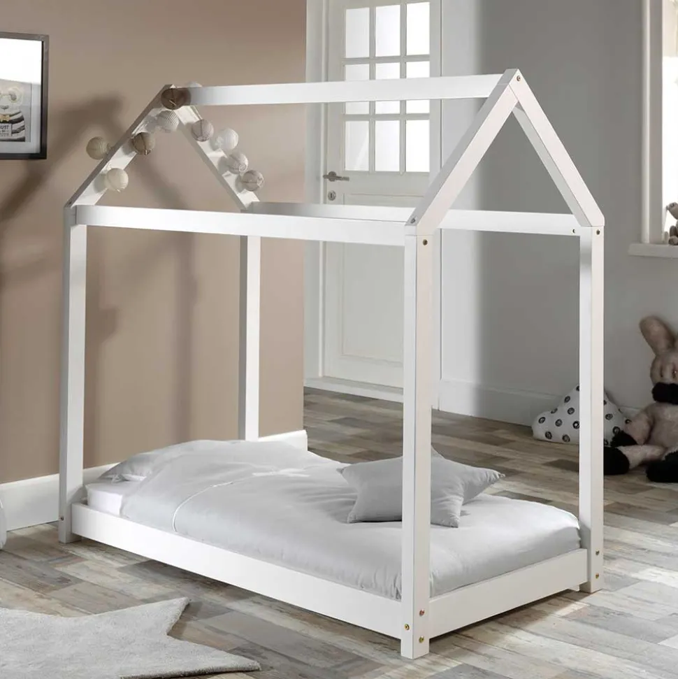 Niedriges Kinderbett als Haus - Elzias