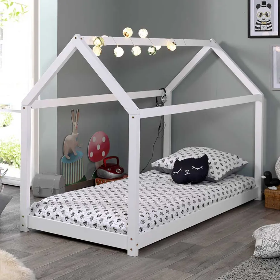 Niedriges Kinderbett im Hausdesign - Racing