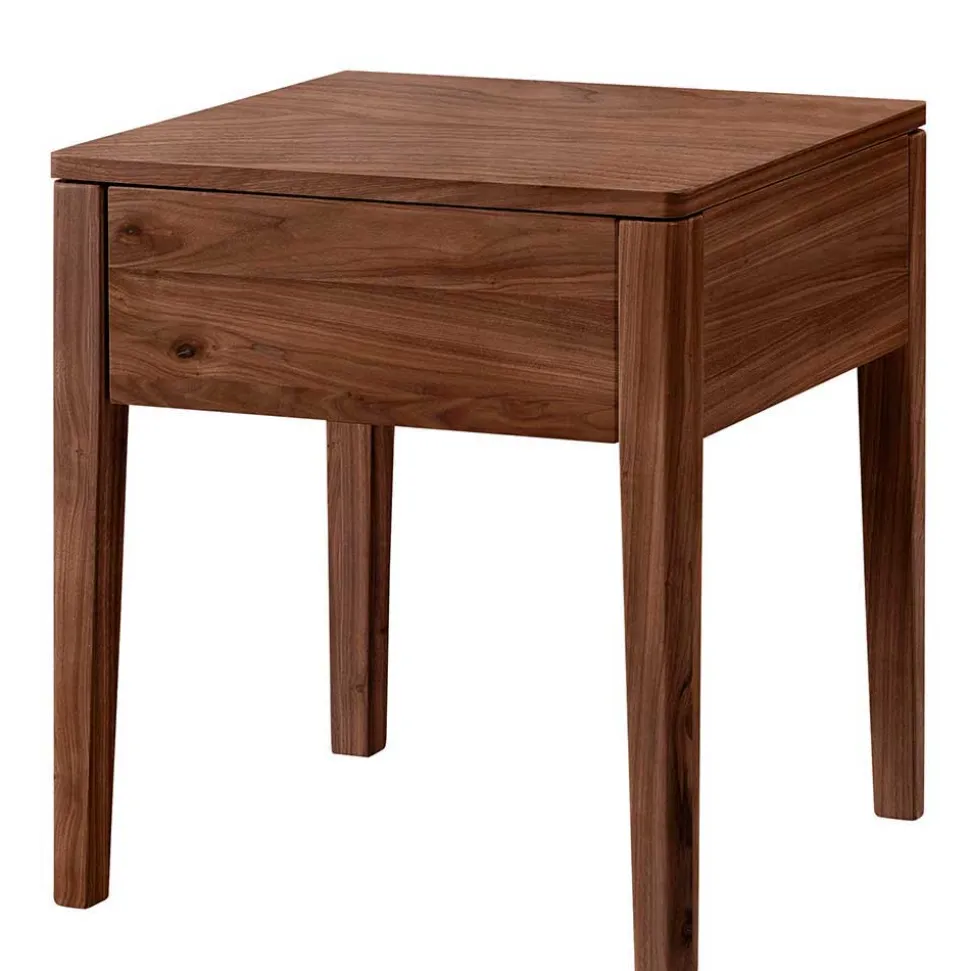 Nussbaum Holzbett für zwei Personen - Lerchona