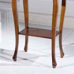Nussbaumfarbener Beistelltisch Luvretto im Design Italienisch