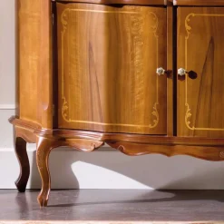 Nussbaumfarbenes Sideboard Dentro im Barock Design