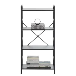 Offenes Industrial Style Regal in Schwarz - Keuna
