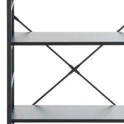 Offenes Industrial Style Regal in Schwarz - Keuna