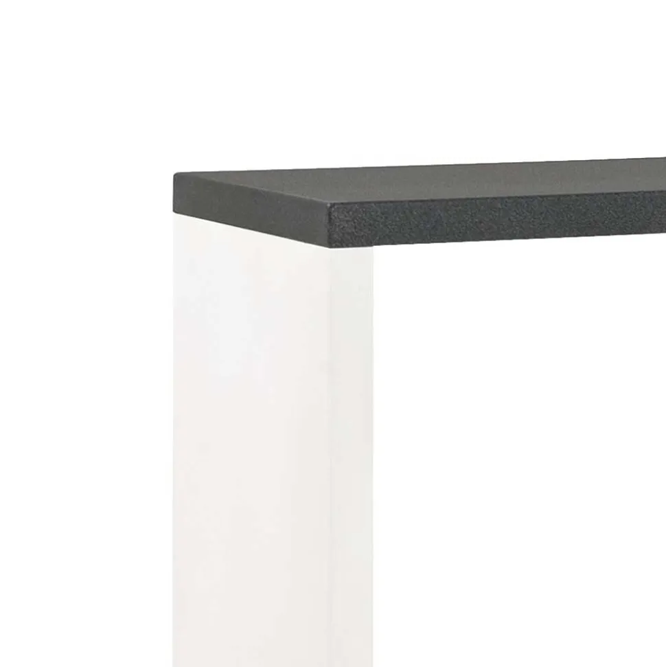 Offenes Regal Clarence in Weiß Grau