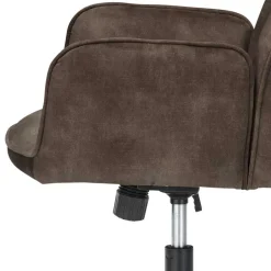 Office Drehstuhl aus Velours in Anthrazit - Pradisio