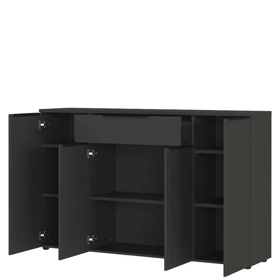 Office Einrichtung in Dunkelgrau - Tila (vierteilig)