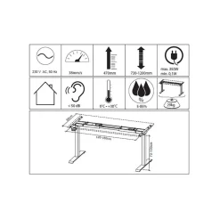 Office Einrichtung in Dunkelgrau - Tila (vierteilig)