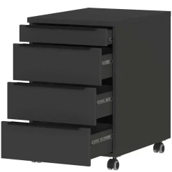 Office Einrichtung in Dunkelgrau - Tila (vierteilig)