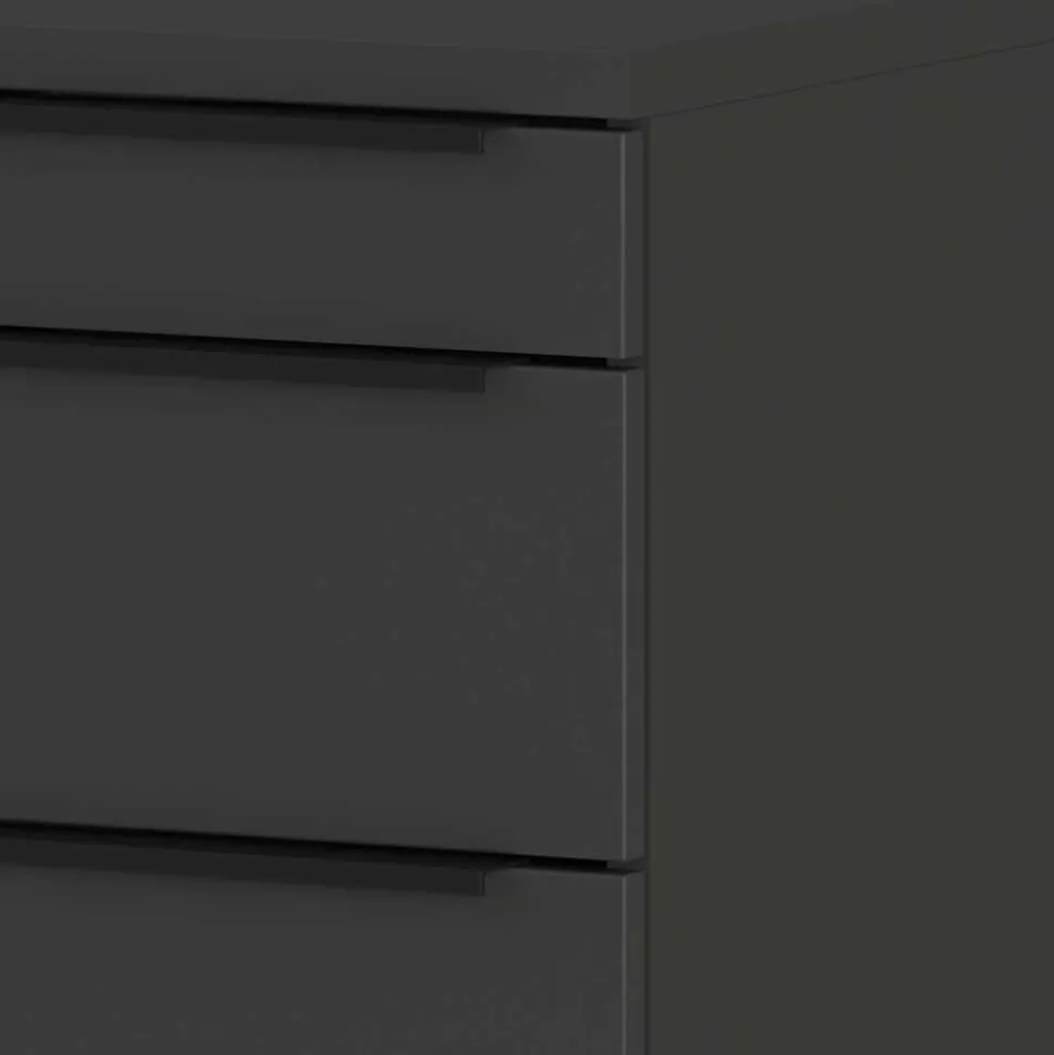 Office Einrichtung in Dunkelgrau - Tila (vierteilig)