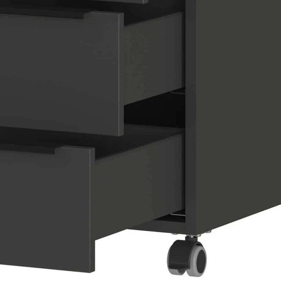 Office Einrichtung in Dunkelgrau - Tila (vierteilig)