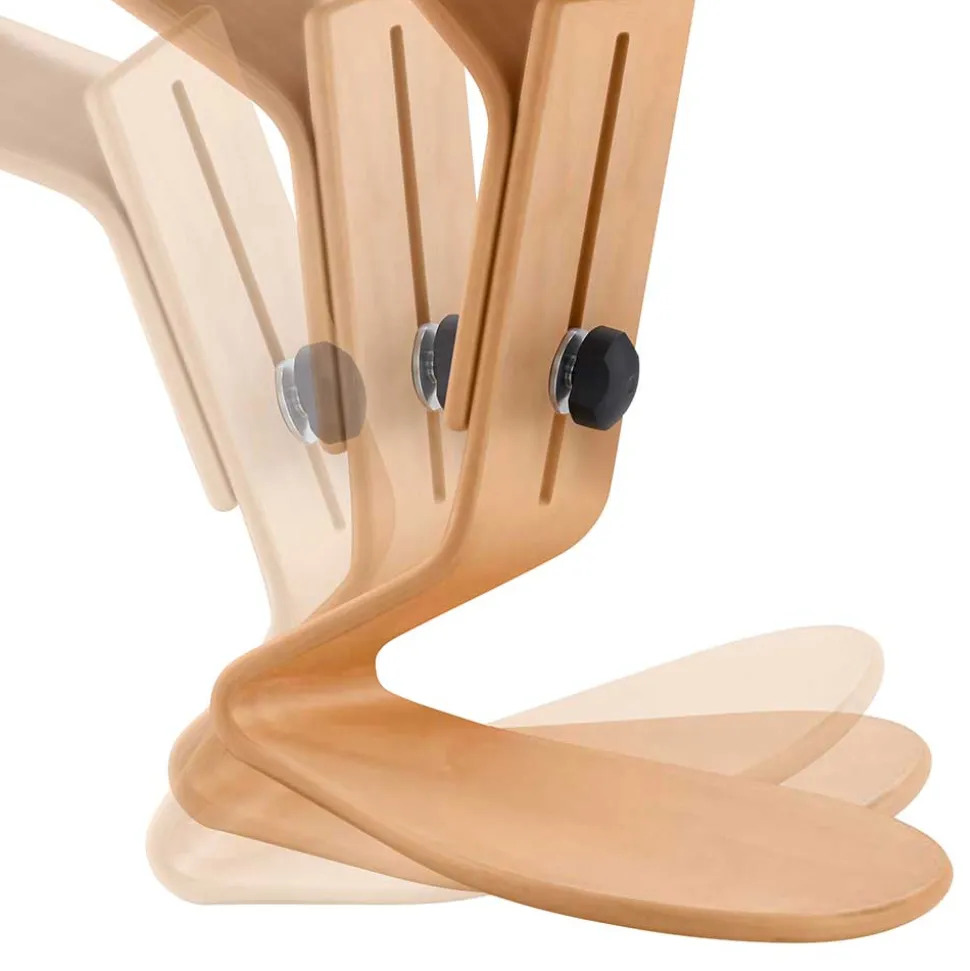 Office Hocker einstellbar aus Schichtholz - Kriscov