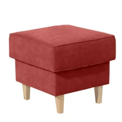 Ohrenbackensessel aus Velours in Terracotta - Zadella