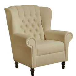 Ohrenbackensessel im Chesterfield Look - Horizonte