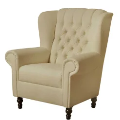 Ohrenbackensessel im Chesterfield Look - Horizonte