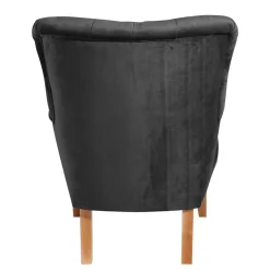 Ohrenbackensessel in Anthrazit Samtvelours - Camcupa