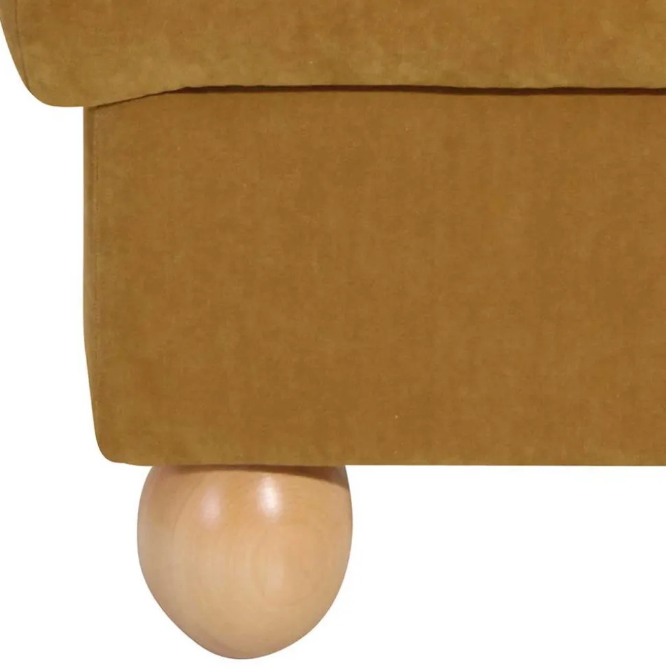 Ohrenbackensessel in Gelb Velours - Acigne