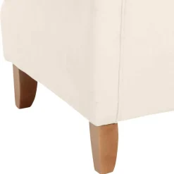 Ohrensessel in Cremefarben Samtvelours - Leviada