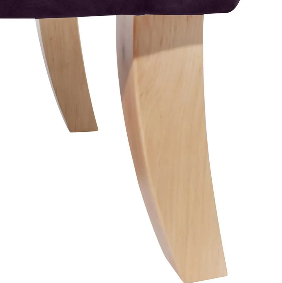 Ohrensessel in Dunkellila Samtvelours - Nordico