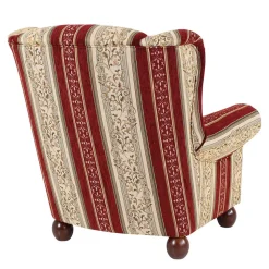 Ohrensessel mit Streifen und Ornamenten - Basento