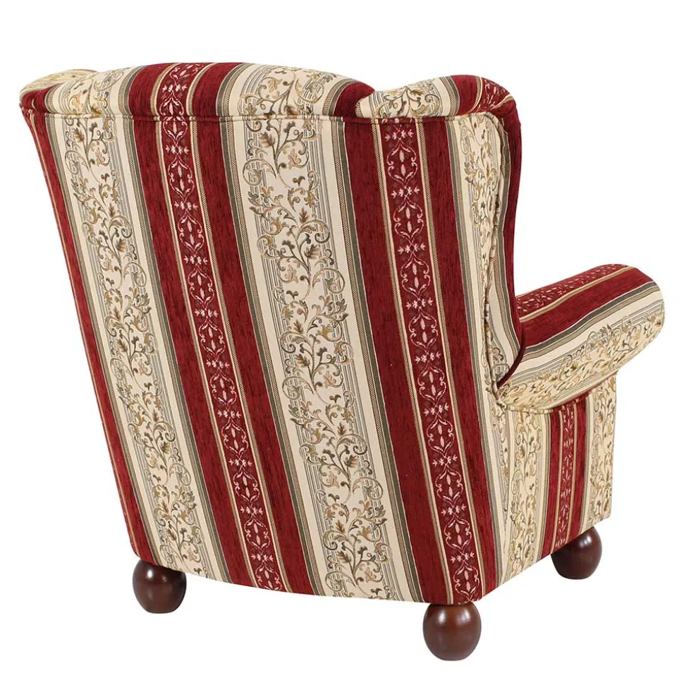 Ohrensessel mit Streifen und Ornamenten - Basento