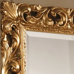 Oppulenter Wandspiegel in Gold Holzrahmen - Carlenna I