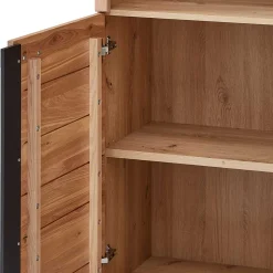 Ordnerregal mit drei Fächern und zwei Türen - Emly