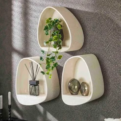 Organisches Hängeregal aus Marmorkomposit - Mayo