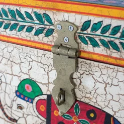 Orient Design Truhe in Bunt mit Elefanten Motiv - Branle