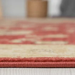 Orient Teppich in Dunkelrot und Beige - Malaya