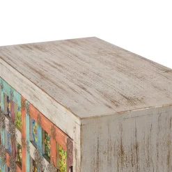 Oriental Design Türen-Kommode in Holz White Wash - Jula