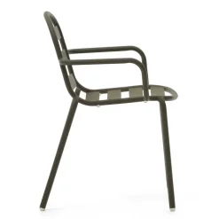 Outdoor Armlehnenstühle in Graugrün - Ocna (4er Set)