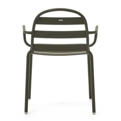 Outdoor Armlehnenstühle in Graugrün - Ocna (4er Set)