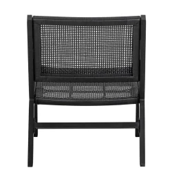 Outdoor Armlehnenstuhl in Schwarz - Fiela (2er Set)