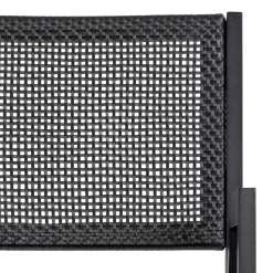 Outdoor Armlehnenstuhl in Schwarz - Fiela (2er Set)