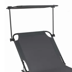 Outdoor Klappliege in Dunkelgrau - Spid