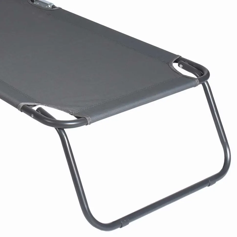 Outdoor Klappliege in Dunkelgrau - Spid