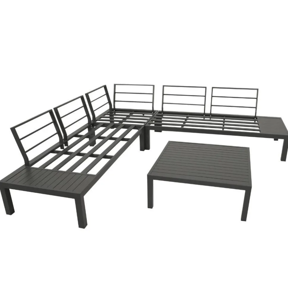 Outdoor Lounge Ecksofa mit Tisch - Stramo (vierteilig)